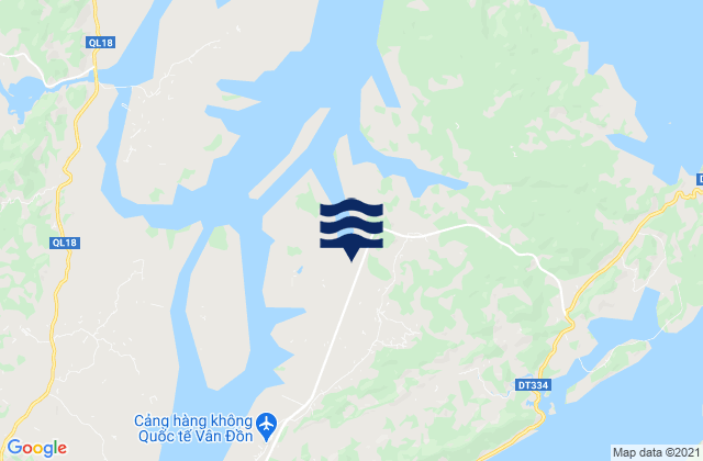 Mapa da tábua de marés em Đảo Cái Bầu, Vietnam