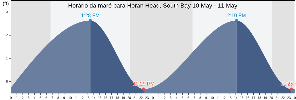 Tabua de mare em Horan Head, South Bay, Pinellas County, Florida, United States
